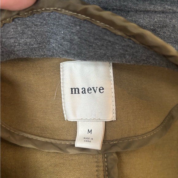 Anthropologie Olive and Gray Hooded Jacket - Picture 3 of 7